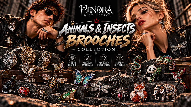 Animals & Insects Brooches Collection