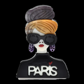 PENDRA Acrylic Modern Lady Brooch