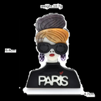 PENDRA Acrylic Modern Lady Brooch