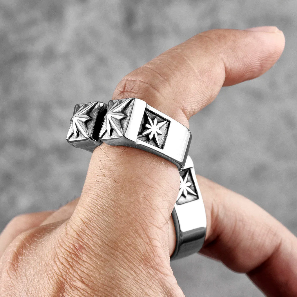 PENDRA Gothic Flower Open Ring
