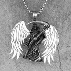 PENDRA Grim Reaper Scythe Steel Necklace