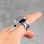 PENDRA Nordic Mythology Crow Steel Ring