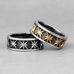 PENDRA Anise Star Maple Steel Ring