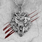 PENDRA Domineering Wolf Animal Steel Necklace