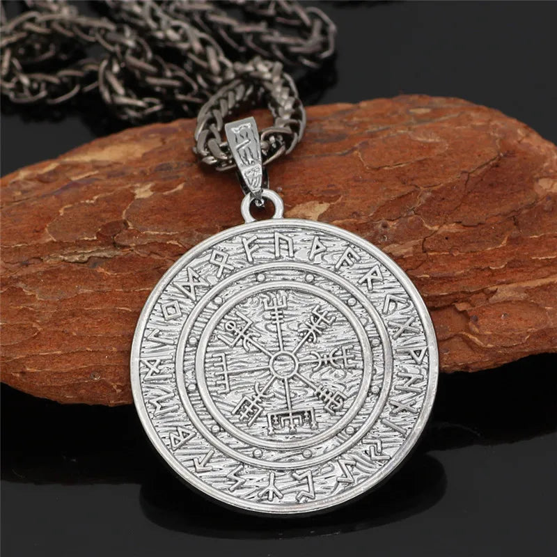 PENDRA Rune Compass Helmet Necklace