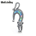 PENDRA Natural Shell Cat Brooch