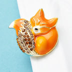 PENDRA Sleeping Fox Brooch