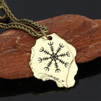PENDRA Rune Compass Chain Necklace