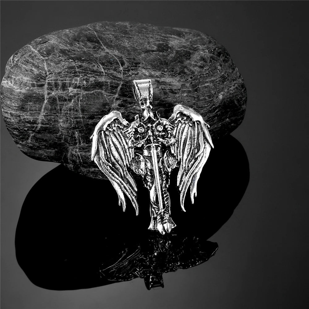 PENDRA Wing Norse Leather Necklace