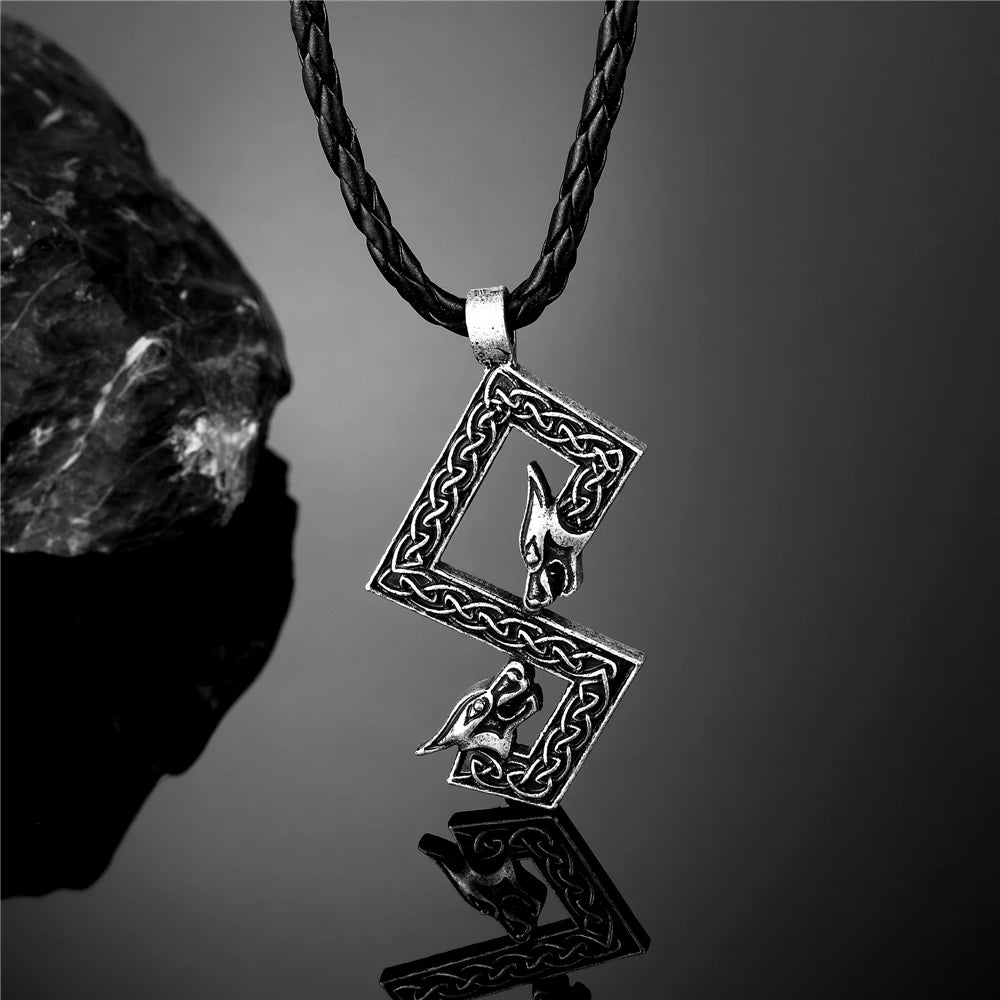 PENDRA Leather Norse Necklace