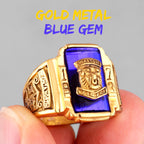 PENDRA Walton Tiger Rhinestone Steel Ring