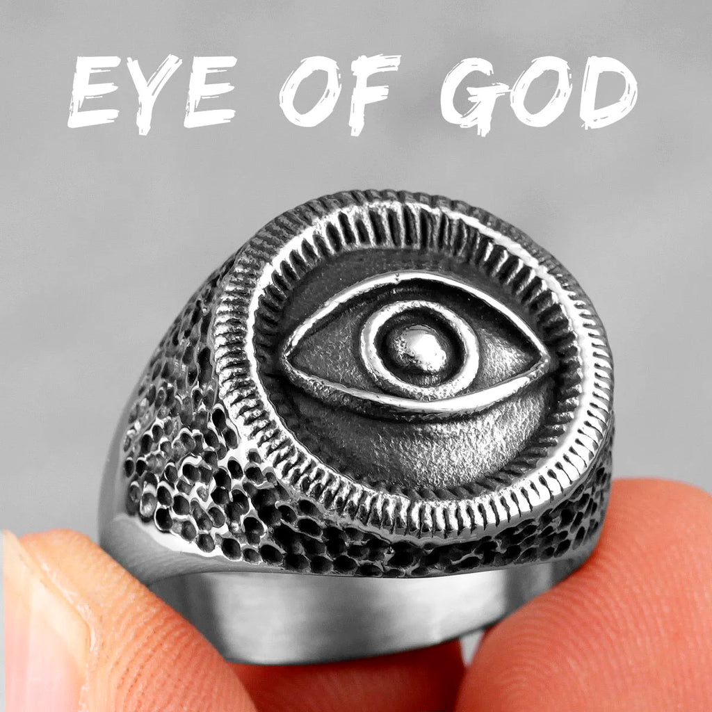 PENDRA Egypt Eye Horus Steel Ring
