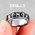 PENDRA Skull Boyfriend Biker Steel Ring