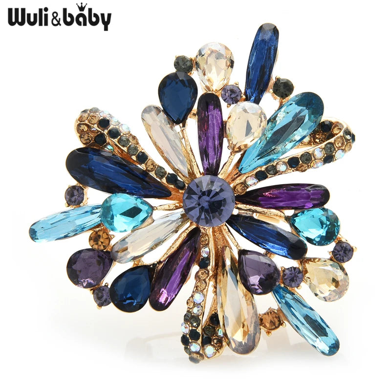 PENDRA Versailles Crystal Palace Flower Brooch