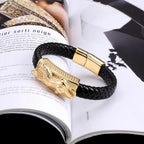 PENDRA Wolf Gold Steel Bracelet
