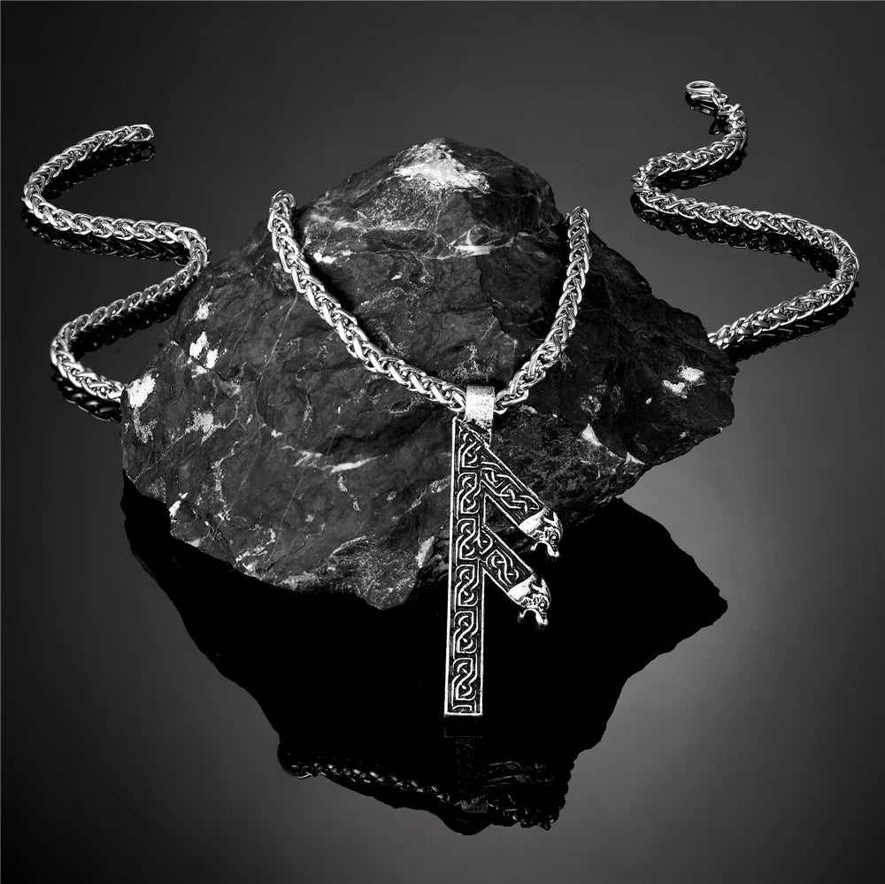 PENDRA Leather Norse Necklace