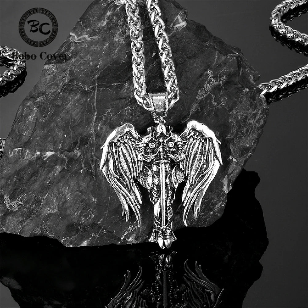 PENDRA Wing Norse Leather Necklace