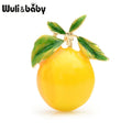PENDRA Lemonelle Enamel Yellow Lemon Brooch