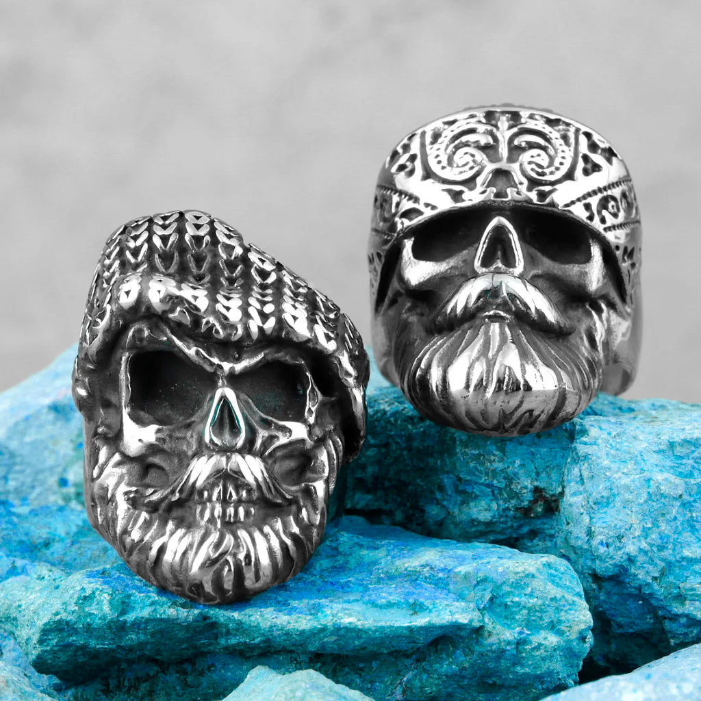 PENDRA Hippie Big Beard Steel Ring