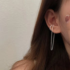 PENDRA Silver Tassel Ear Accessory