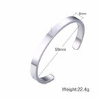 Bangle Bracelet Men, Cuff Bracelets, Stainless Steel Bracelet, Dainty Brazalets, Minimalist Bracelet Jewelry, Cuffs Bangles