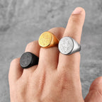Catholicism Saint Benedict's Exorcism Stainless Steel Mens Rings Hip Hop for Male Boyfriend Jewelry Creativity Gift Wholesale
