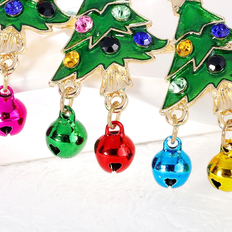 PENDRA Jingleberry Christmas Bell Tree Brooch