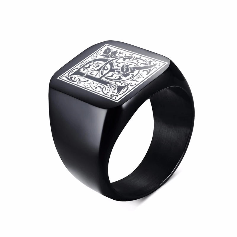 PENDRA MONOGRAM BIKER FANCY Steel Ring