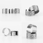 PENDRA Letter Open Boyfriend Steel Ring