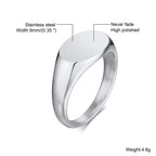 Signet Ring,Stainless Steel Ring for Men, Classic Hipster Unisex Square Signet Ring,Pinky Finger Ring,Mens Small Signet Ring