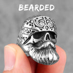 PENDRA Hippie Big Beard Steel Ring