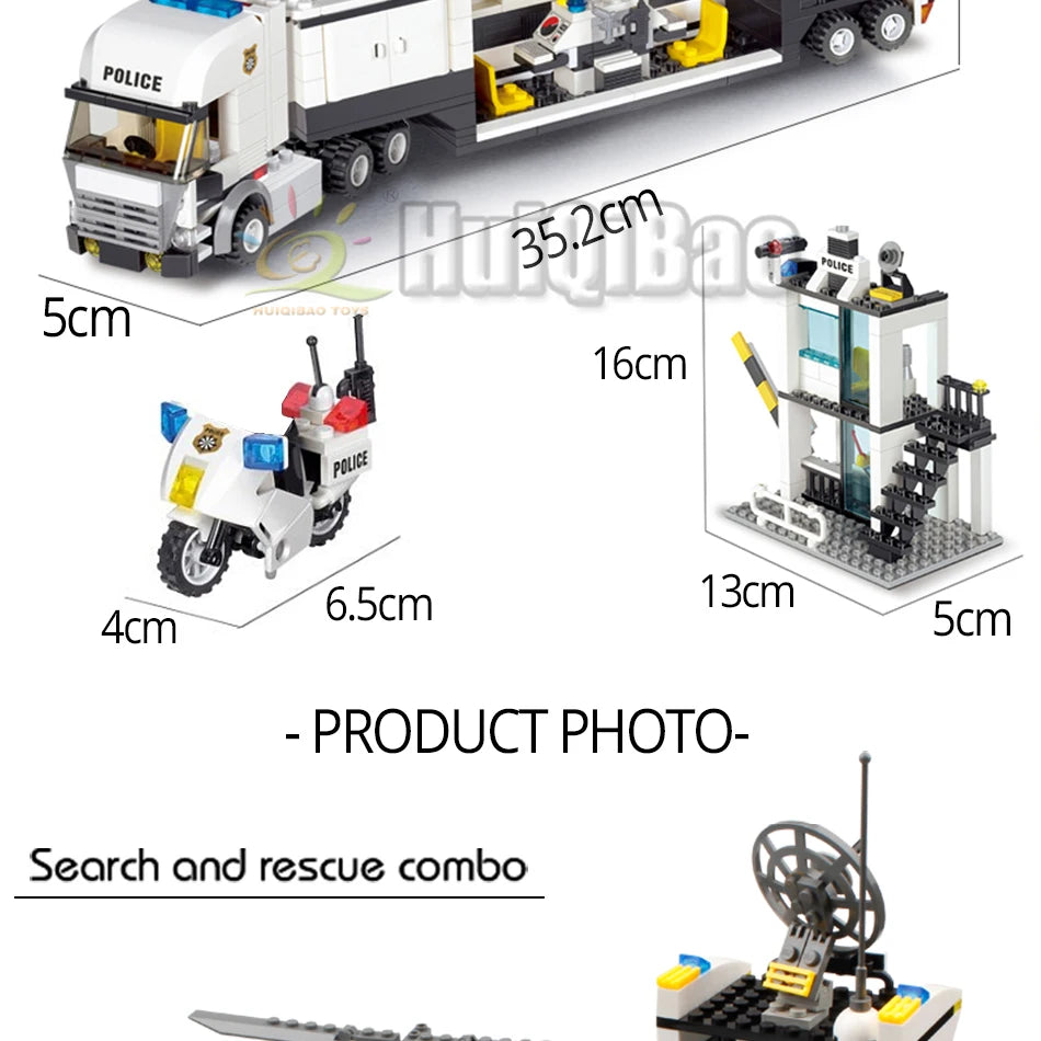 PENDRA Police Station Prison Building Set