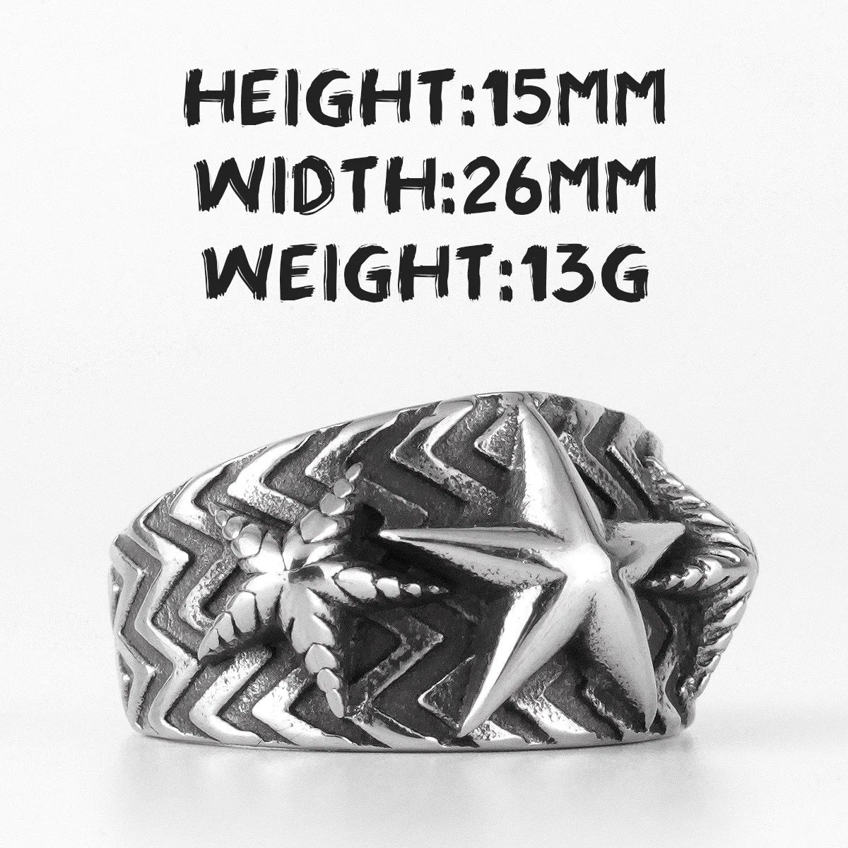 PENDRA Super Star Open Steel Ring