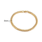 PENDRA Cuban Curb Thin Bracelet
