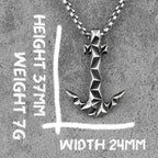 PENDRA Cutting Anchor Boyfriend Steel Necklace
