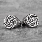 PENDRA Hole Swirl Boyfriend Steel Ring