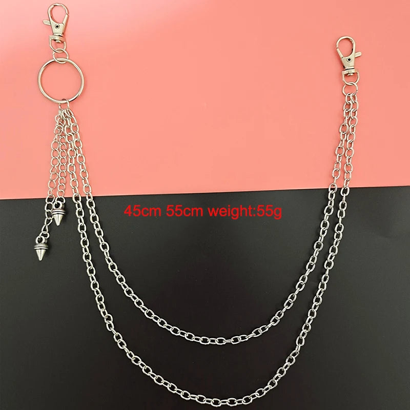 PENDRA Moonstar Rivet Waist Chain Keychain