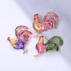 PENDRA Big Tail Rooster Cock Brooch