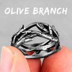 PENDRA Victory Olive Branch Ring