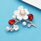 PENDRA Blossom Shell Plum Blossom Flower Brooch