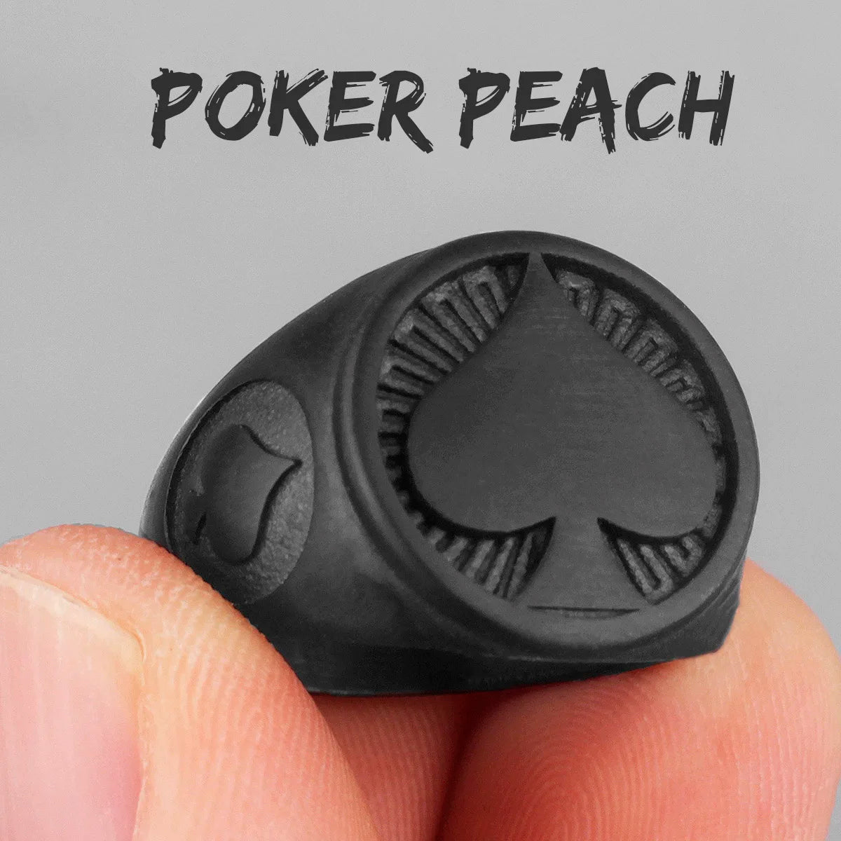 PENDRA Poker Spades Good Steel Ring