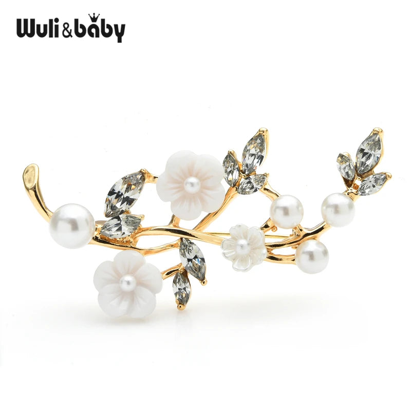 PENDRA Florielle12 Rhinestone Brooch