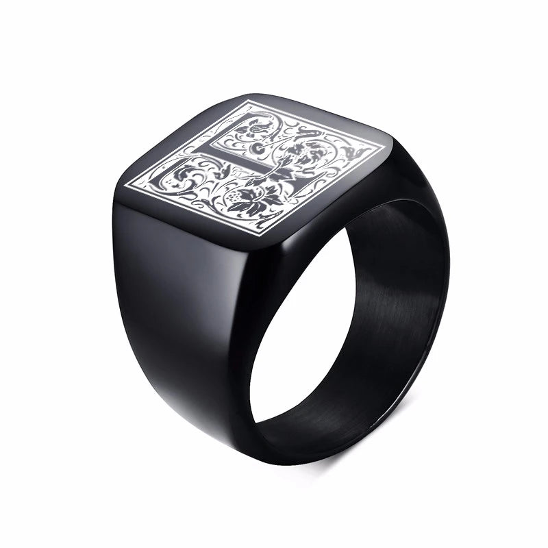 PENDRA MONOGRAM BIKER FANCY Steel Ring