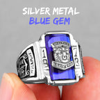 PENDRA Walton Tiger Rhinestone Steel Ring