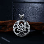 PENDRA Celtic Knot Rune Vegvisir Necklace