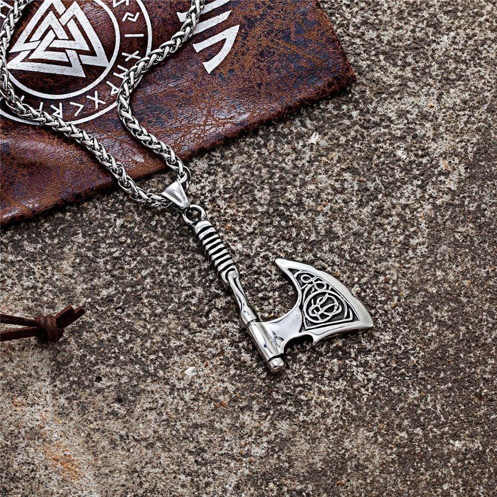 PENDRA Wolf Rune Pendant Necklace