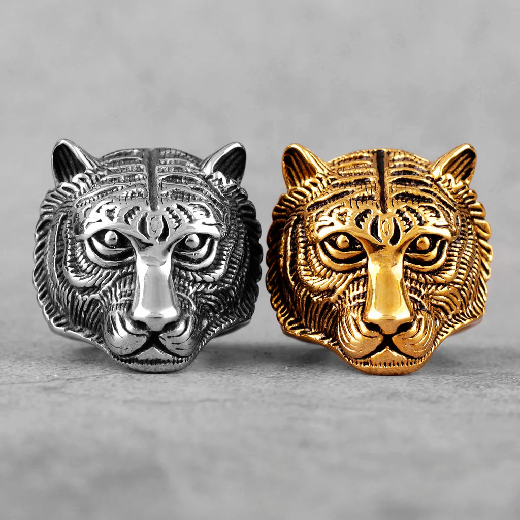 PENDRA Domineering Tiger Animal Steel Ring