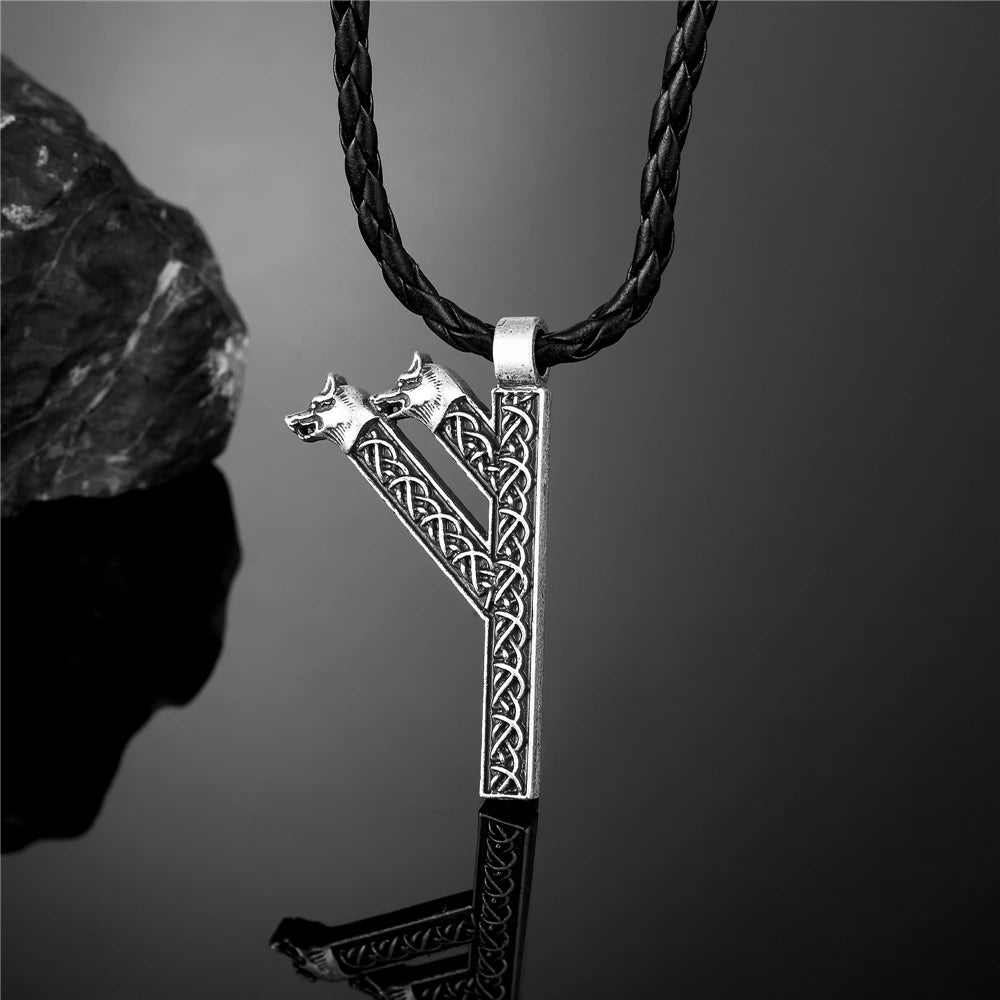 PENDRA Leather Norse Necklace