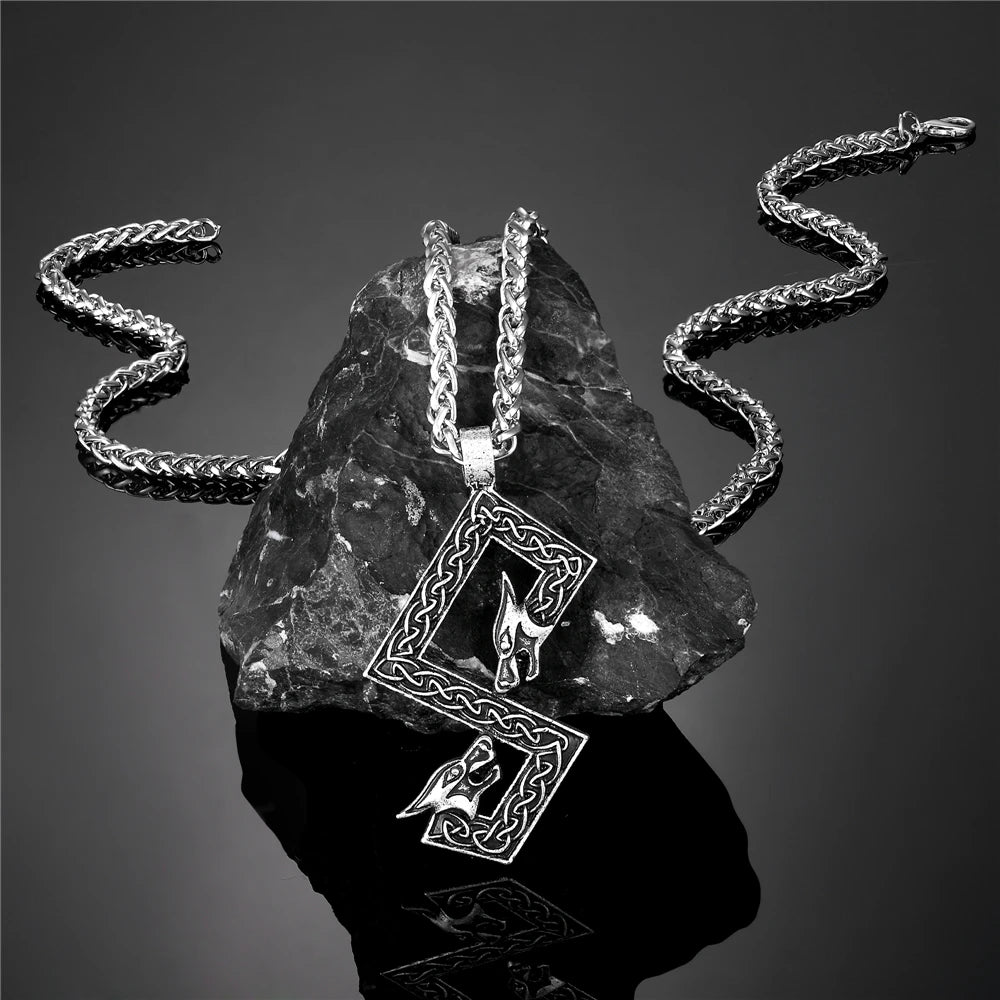 PENDRA Leather Norse Necklace