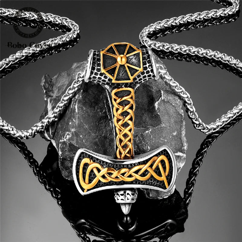 PENDRA Rune Gold Cross Necklace
